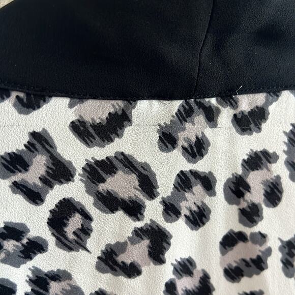 Victoria's Secret Kimono Robe Leopard Animal Print Neutral Black Trim M/L - Picture 8 of 9